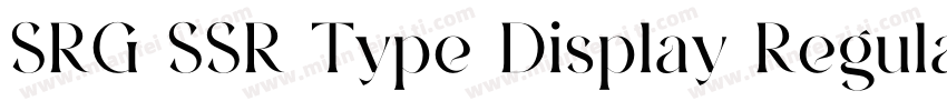 SRG SSR Type Display Regular Regula字体转换